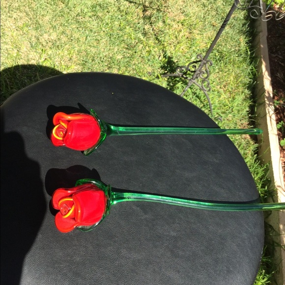 Other - Red Roses Hand Blown
